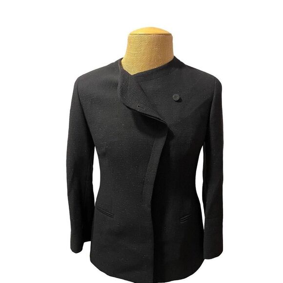 Armani Le Collezioni Women's Blazer Thick Lapel‎ Sparkle All Over Italy Size 6 - Picture 7 of 10